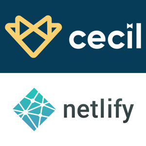 the logos for cecil.app and netlify, one over the other